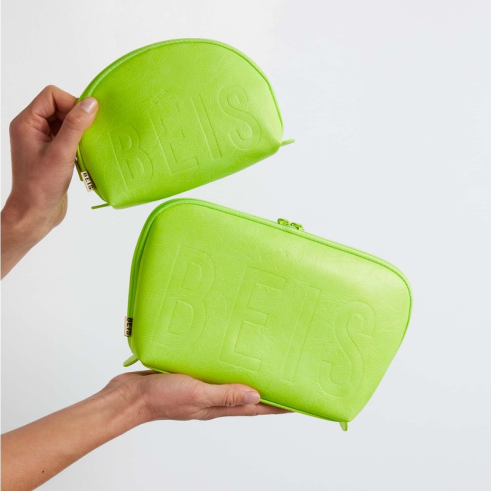 BNWT Beis pouch set Citron